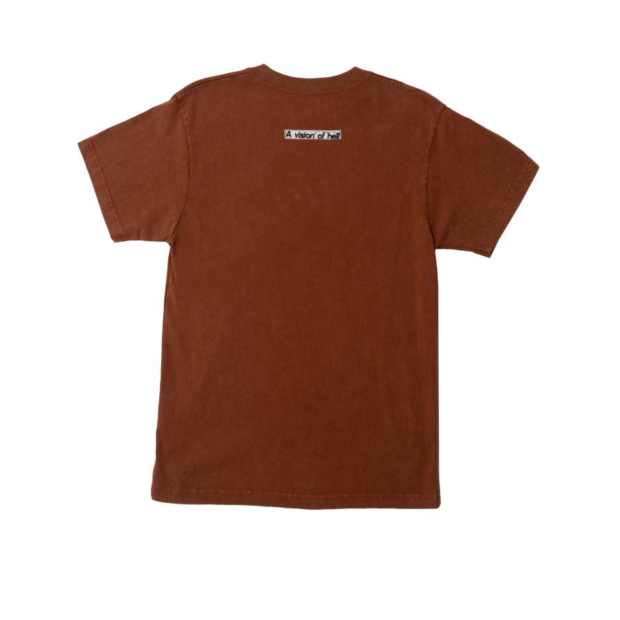 HODDLE Vison Logo Tee ブラウン/グリーン 半袖Tシャツ メンズ ホドル