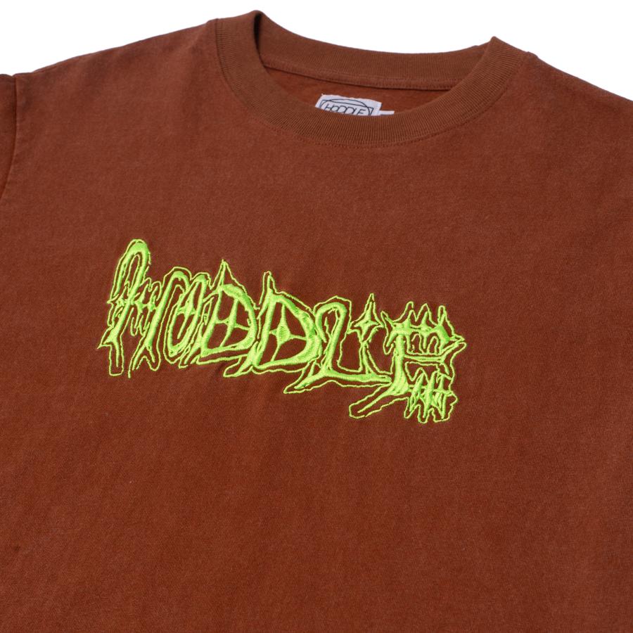 HODDLE Vison Logo Tee ブラウン/グリーン 半袖Tシャツ メンズ ホドル
