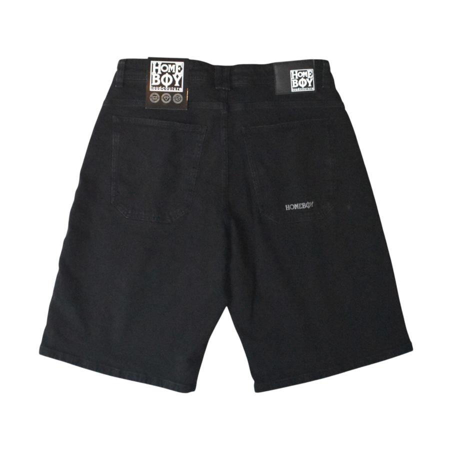 HOMEBOY X-tra Monster Denim Shorts Washed Black ウォッシュド