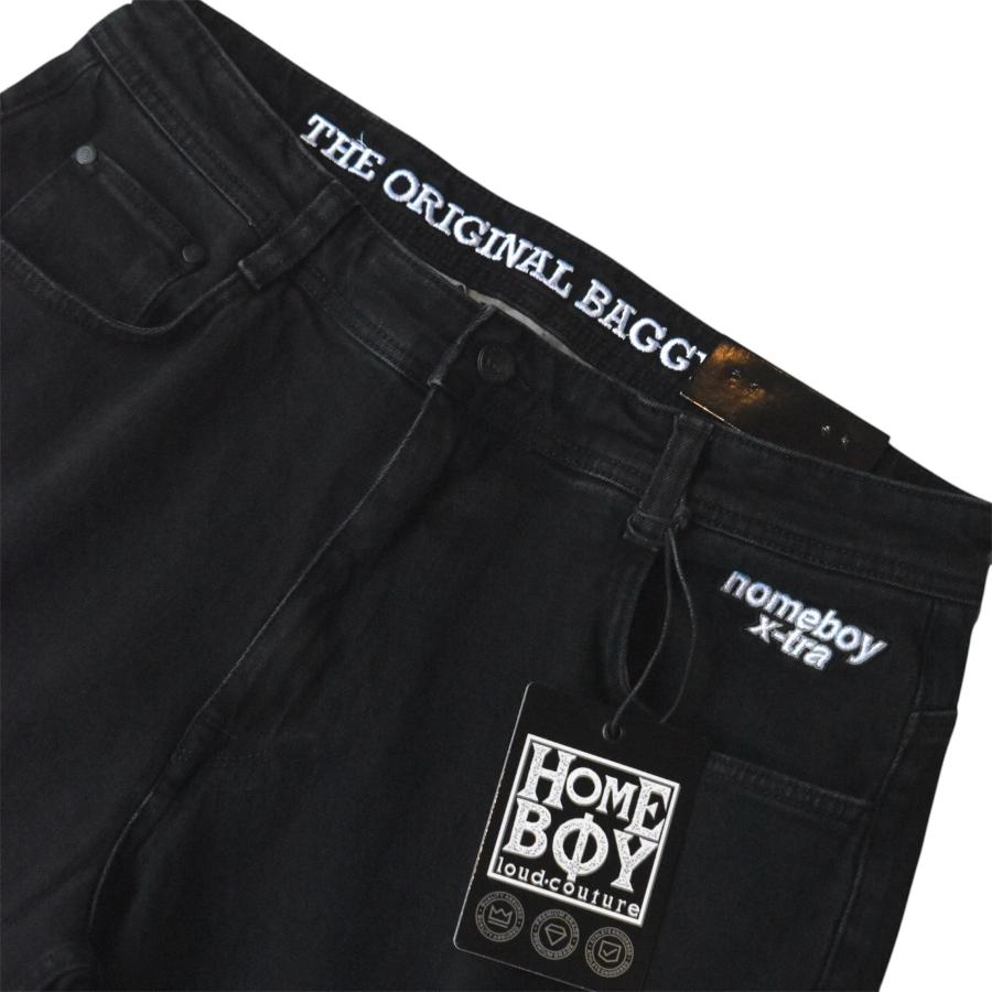 HOMEBOY X-tra Monster Denim Shorts Washed Black ウォッシュド