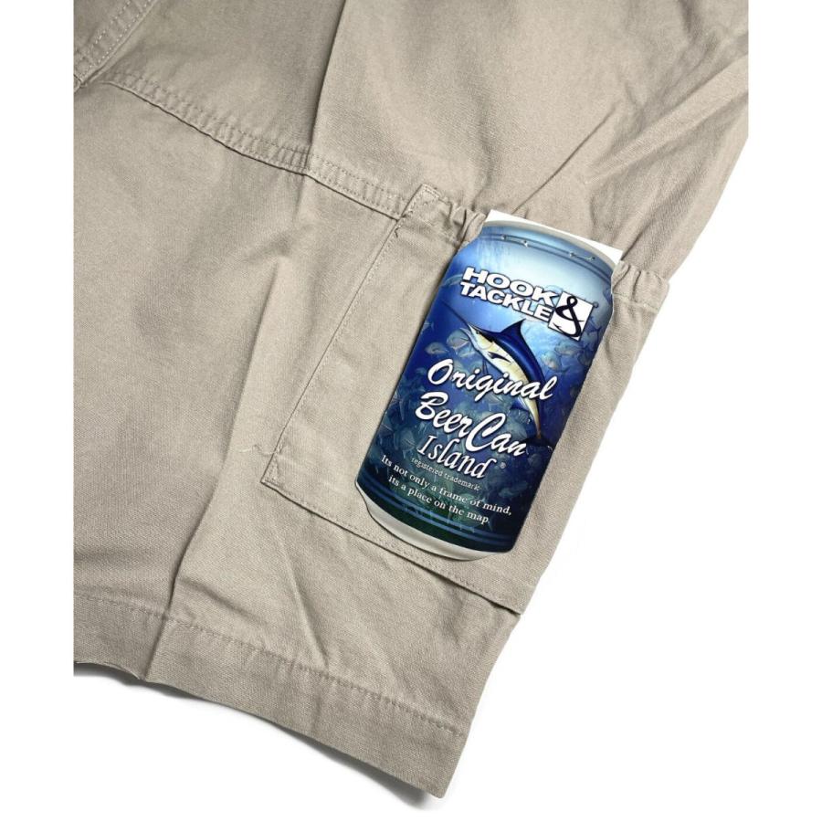 Hook & Tackle Beer Can Island Cargo Fishing Shorts
