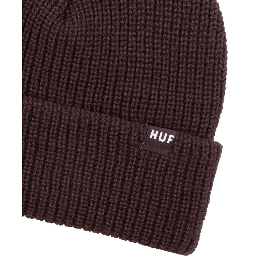 ビーニー3点セット(drew、HUF、SHESH） HUF セット ユージュアル ビーニー エッグプラント メンズ
