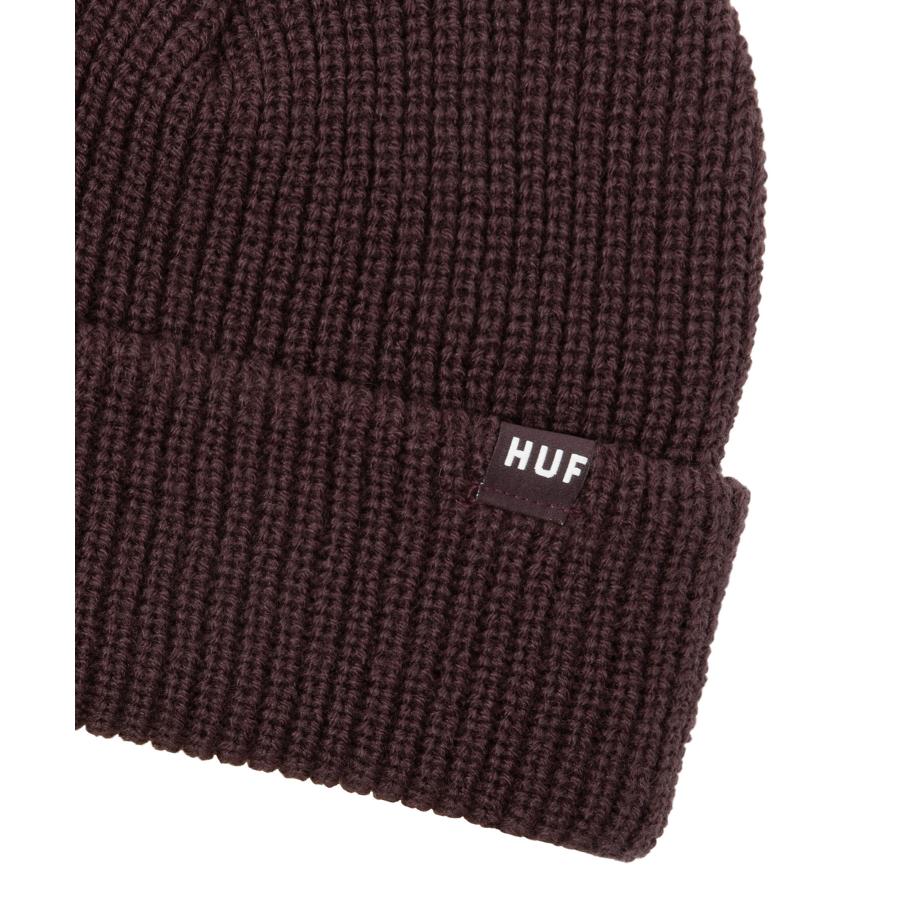 HUF セット ユージュアル ビーニー エッグプラント  メンズ レディース ニット帽 ウォッチ ワッチ ニットキャップ ハフ｜rawdrip｜03