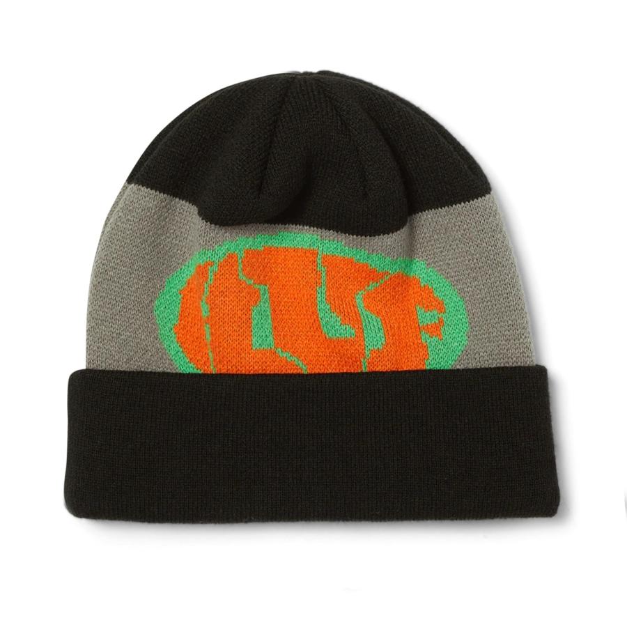 HUF Warped Cuff Beanie - Black ハフ ビーニー メンズ レディース