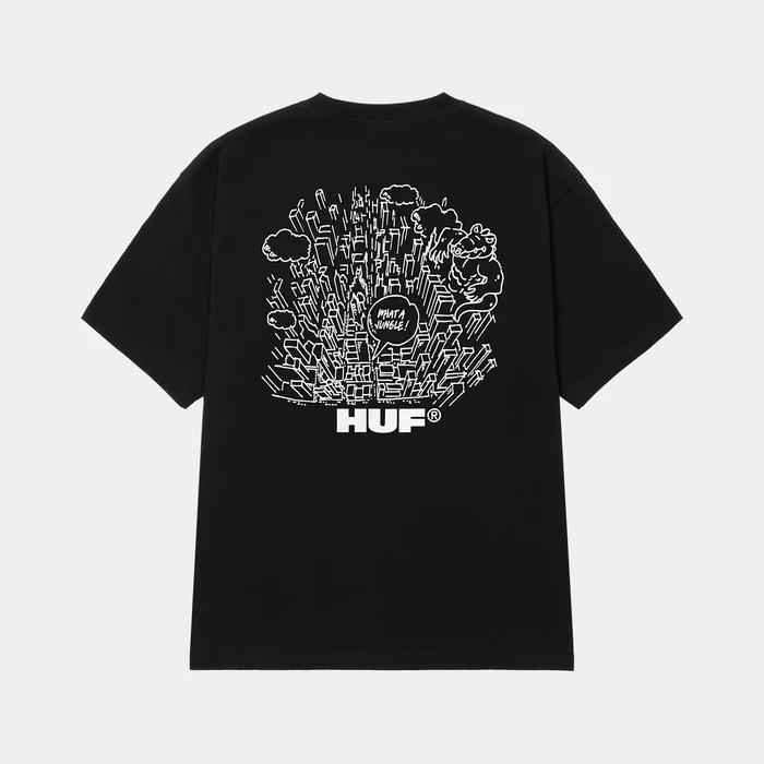 HUF ブラックTシャツ HUF ハフ メンズ[品番：OTCM0000274]｜99HeadwearShop