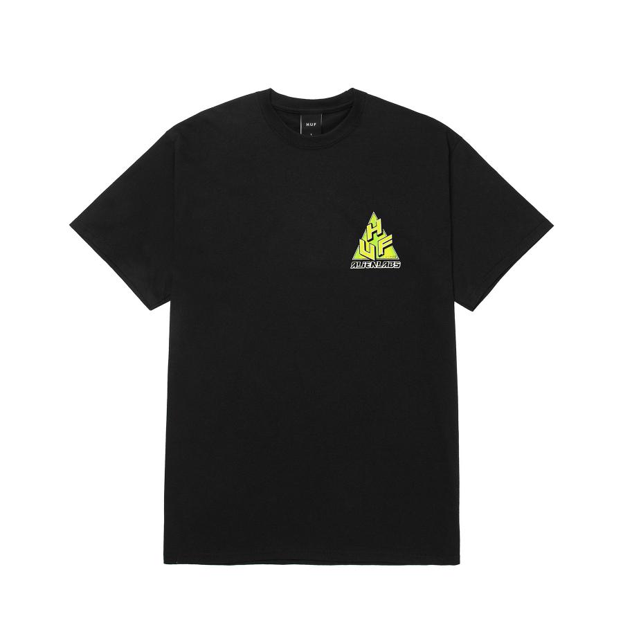 HUF X ALIENLABS TT Tシャツ ブラック メンズ レディース 半袖Tシャツ トップス ハフ｜rawdrip｜02