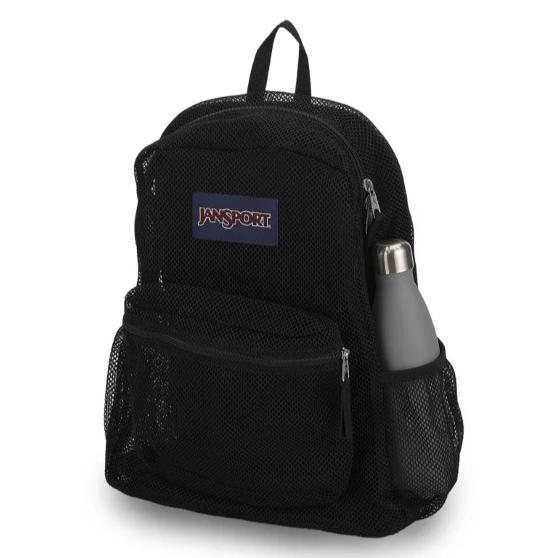 Jansport Eco Meshpack - Black ジャンスポ エコ メッシュパック ブラック メンズ レディース バックパック リュック ジャンスポーツの画像