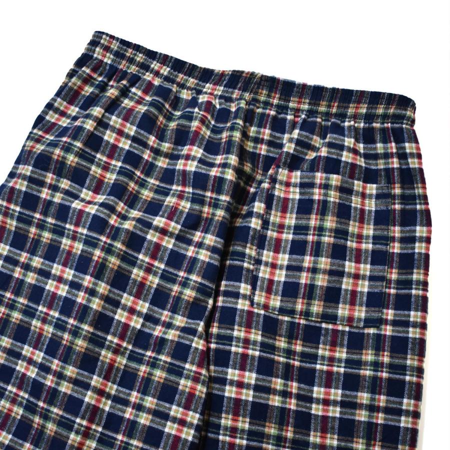 Los Angeles Apparel チェックパンツ LOS ANGELES APPAREL Cotton Flannel Lounge Pants White/Blue