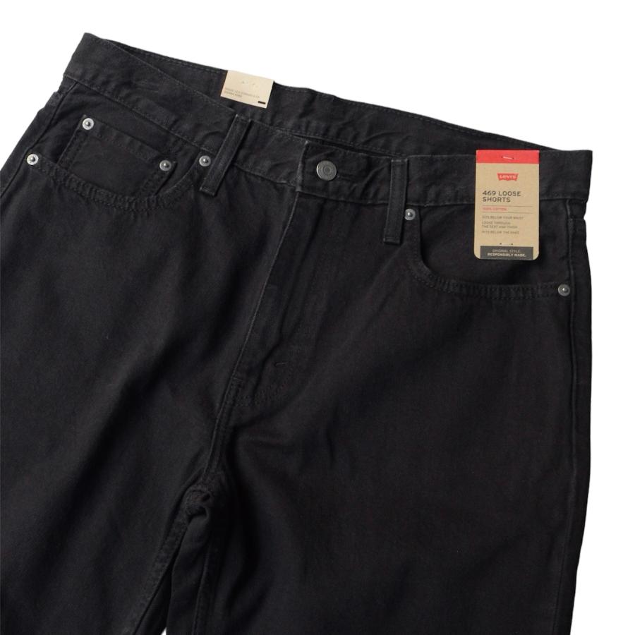 Levi's リーバイス 469 ルーズ デニム ショーツ ブラック 0005 Levi's リーバイス 469 ルーズ デニム ショーツ ブラック 0005