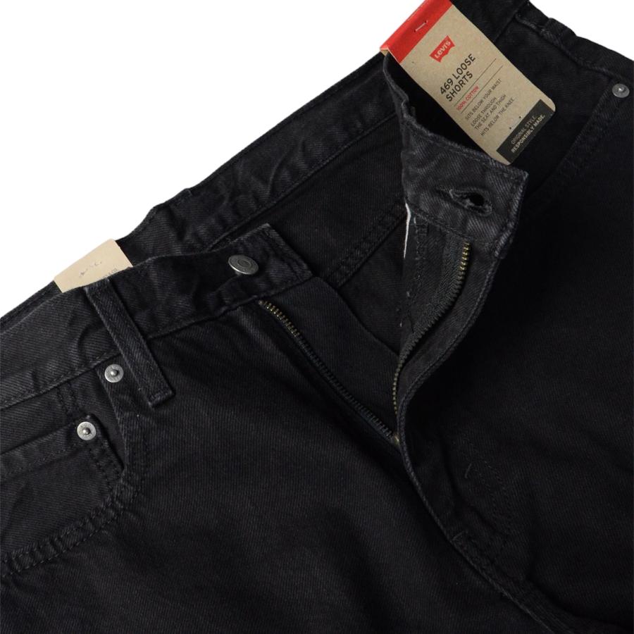 Levi's リーバイス 469 ルーズ デニム ショーツ ブラック 0005 Levi's リーバイス 469 ルーズ デニム ショーツ ブラック 0005
