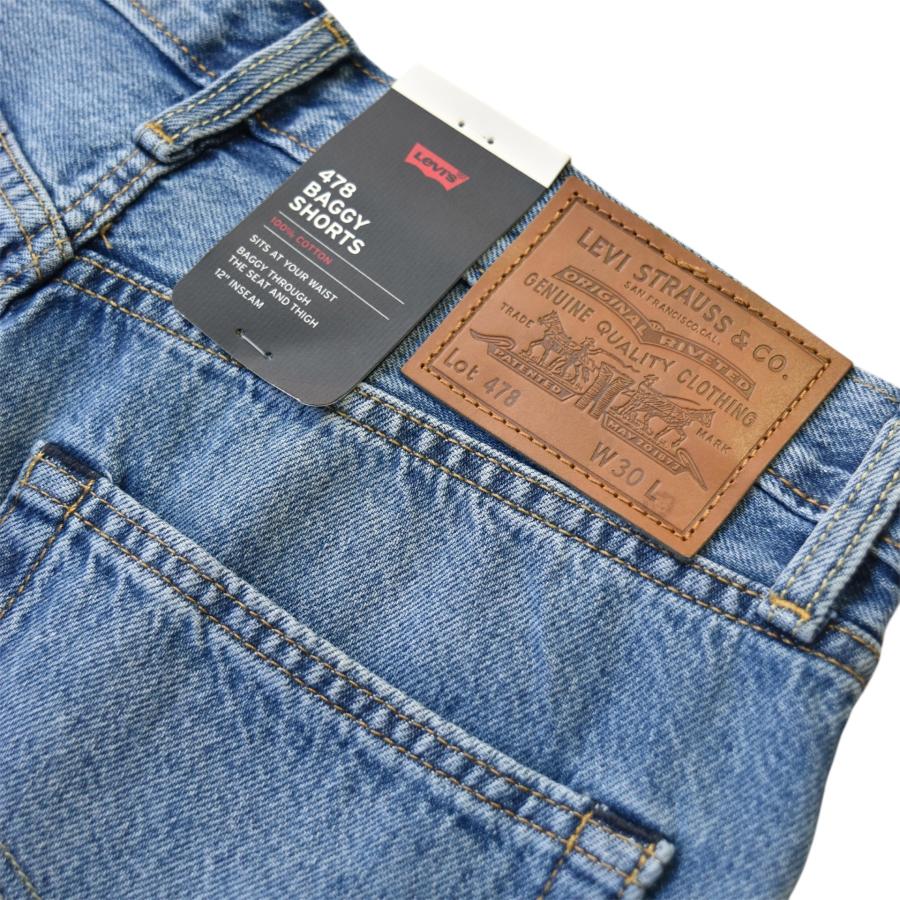 Levi's（リーバイス） 478 バギーデニムショーツ ミディアムインディゴ