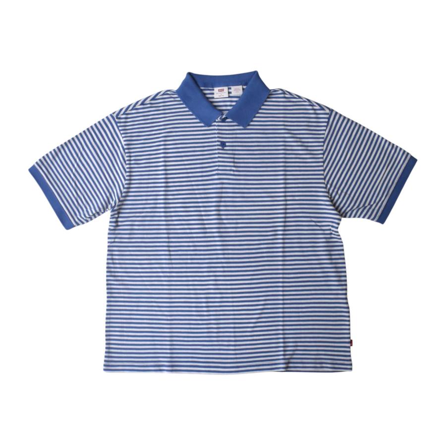Levi's（リーバイス） Levis Boxy Polo Sone Stripe - Sunshine Blue