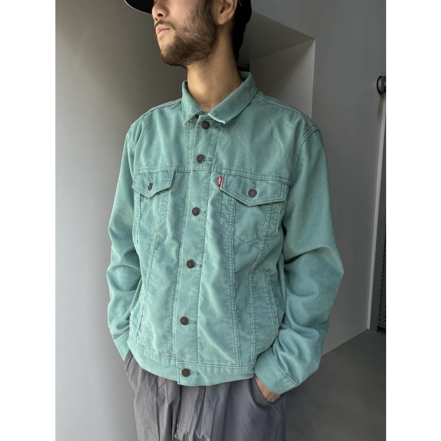 Levi's コーデュロイ トラッカージャケット グリーン メンズ Levi's コーデュロイ トラッカージャケット グリーン メンズ