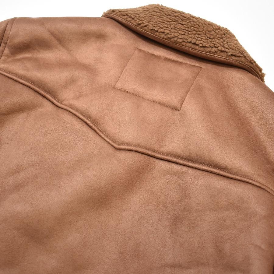Levi's（リーバイス） スエード バーシティ ボンバージャケット brown