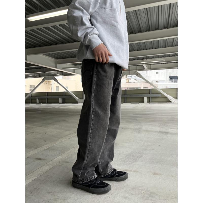 リーバイス シルバータブ ルーズフィット ジーンズ WORN IN ブラック 
