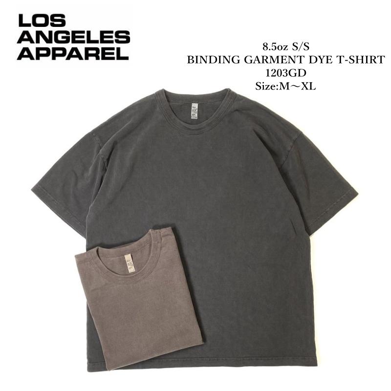LOS ANGELES APPAREL 大人気 8.5oz Tシャツ バインディング ガーメントダイ レビュー高評価のおせち贈り物