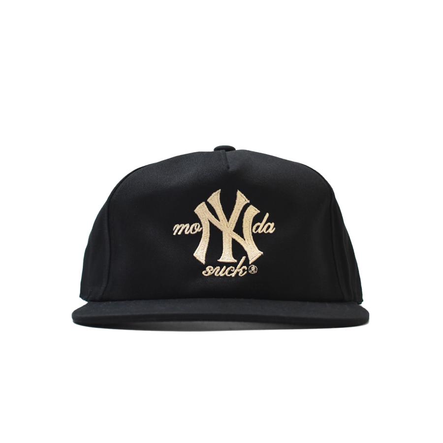 Mondaysuck NY ベースボールキャップ black Mondaysuck NYC Hat Black ヤンキース メンズ レディース : RAWDRIP