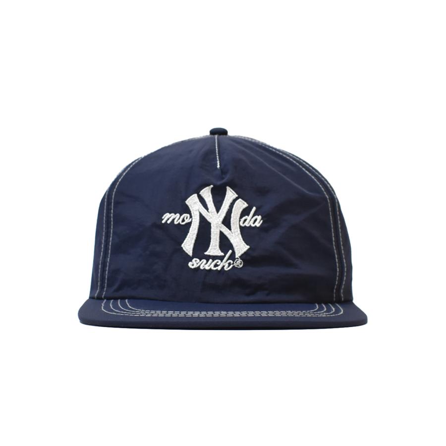 【新品正規品】 Mondaysuck NYC Hat ネイビー 正規店購入 Mondaysuck Nylon NYC Hat - Navy マンデーサック ナイロンキャップ