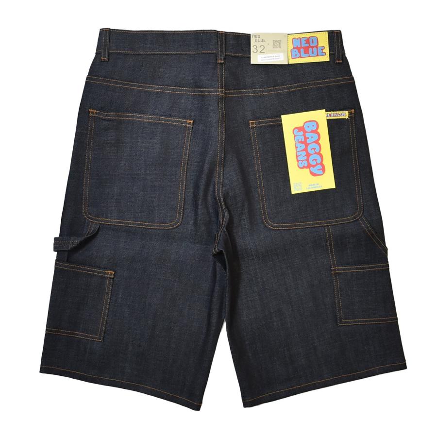 NEO BLUE Baggy Carpenter Shorts - Cross Super Dark メンズ