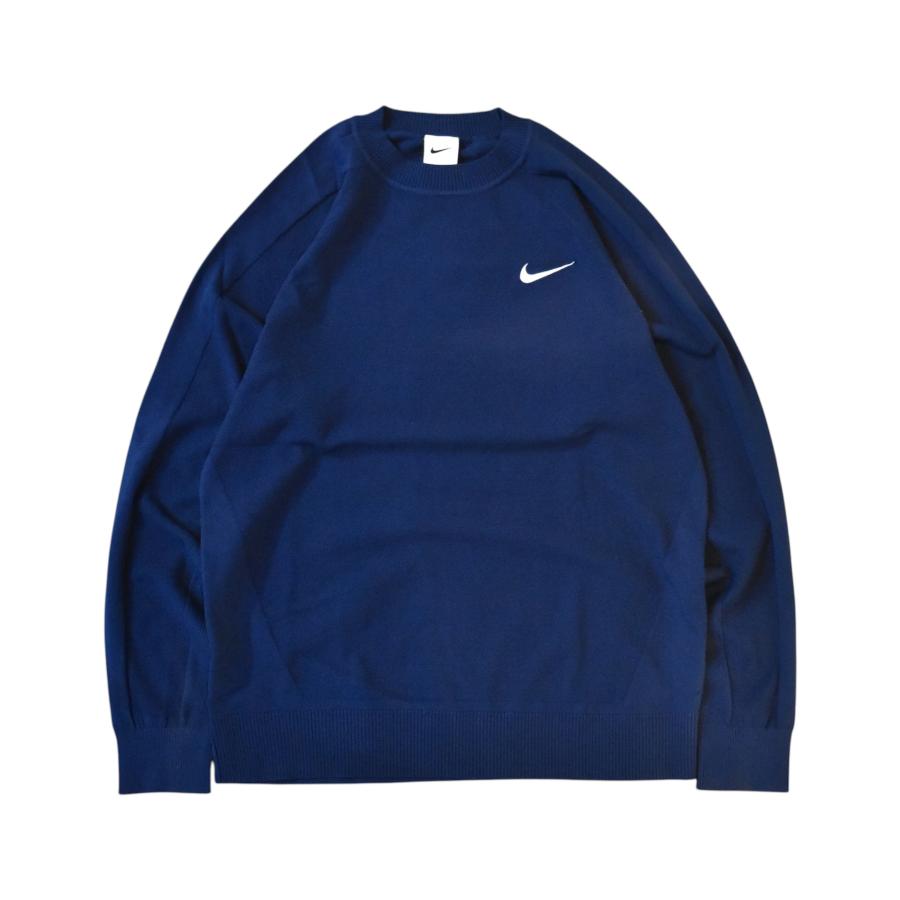 NIKE（ナイキ） ワンポイント ロゴ ニット ネイビー メンズ レディース