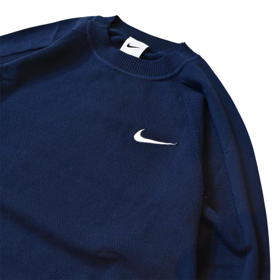 NIKE（ナイキ） ワンポイント ロゴ ニット ネイビー メンズ レディース