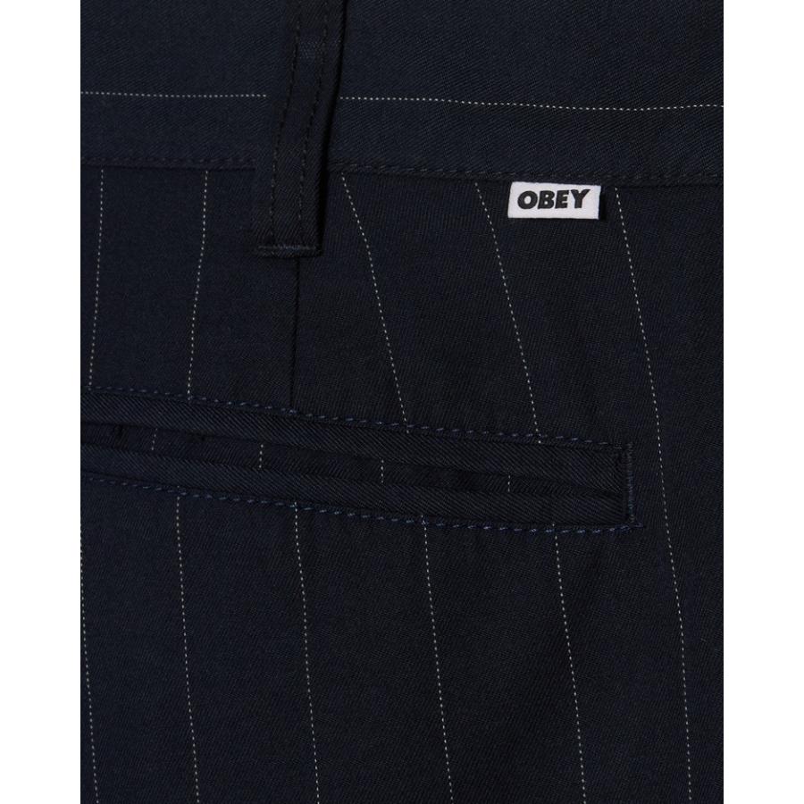 OBEY（オベイ） DEAN STRIPE PLEATED PANTS NAVY メンズ レディース 