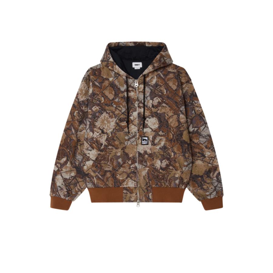 OBEY（オベイ） GLEN ZIP UP JACKET FENCE CAMO MULTI メンズ