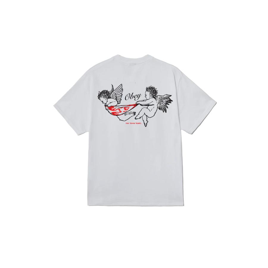 OBEY（オベイ） OBEY NO LOVE LOST CLASSIC T-SHIRT - WHITE メンズ 