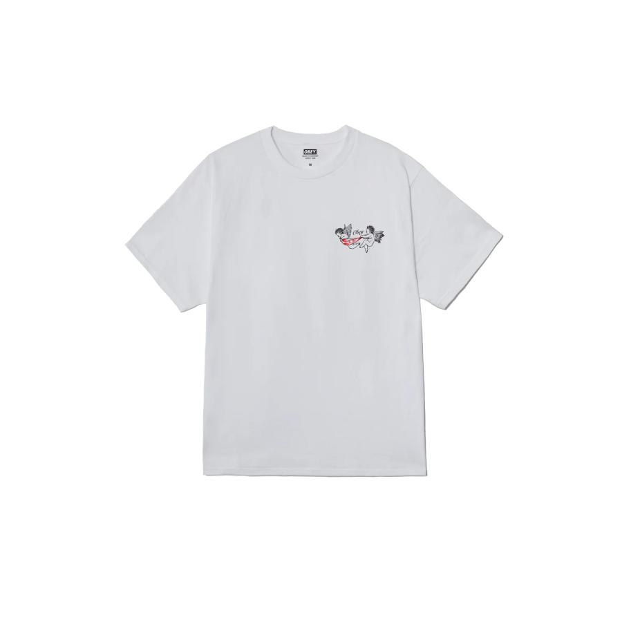 OBEY（オベイ） OBEY NO LOVE LOST CLASSIC T-SHIRT - WHITE メンズ 