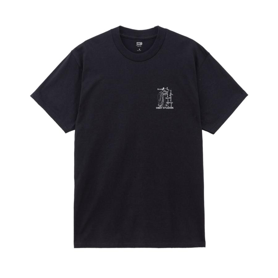 OBEY（オベイ） OBEY Studios Catalogue Tee - Black Faded Wash