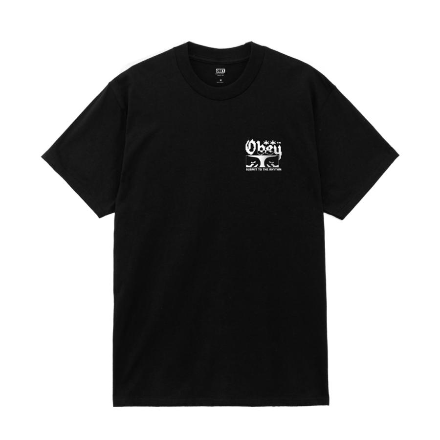 OBEY（オベイ） OBEY SUBMIT TO THE RHYTHM S/S Tシャツ BLACK メンズ
