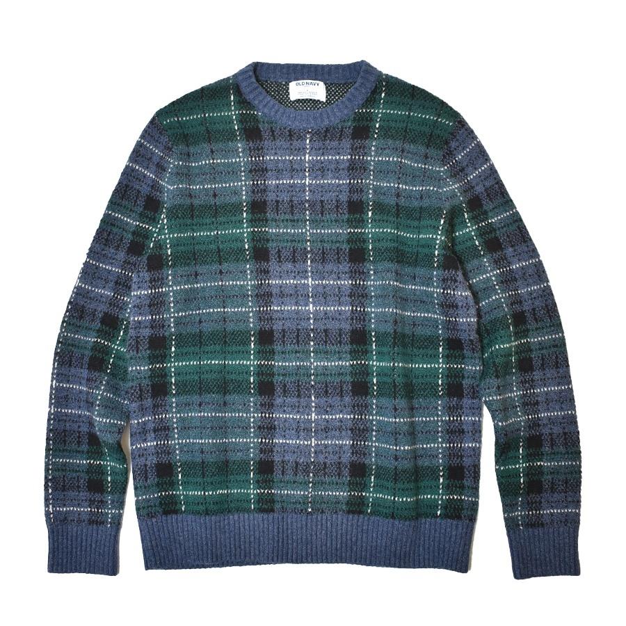OLD NAVY（オールドネイビー） Old Navy Check Crewneck Sweater 