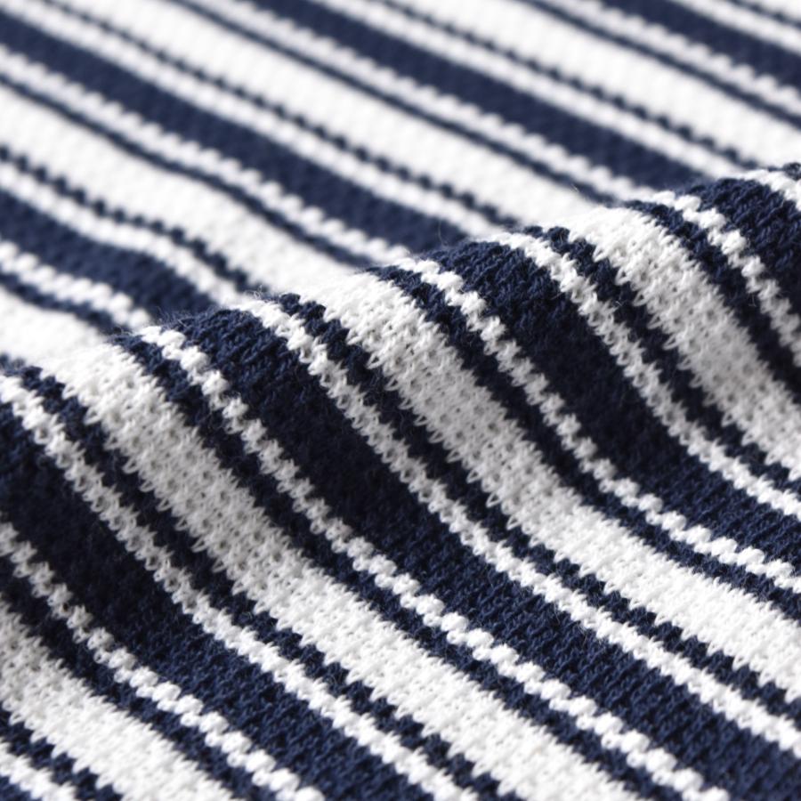 OLD NAVY（オールドネイビー） Jacquard Stripe Tee White / Navy