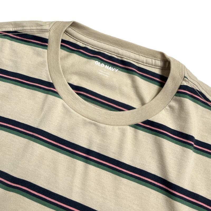 オールドネイビー ボーダー Tシャツ カーキ Old Navy 半袖Tシャツ