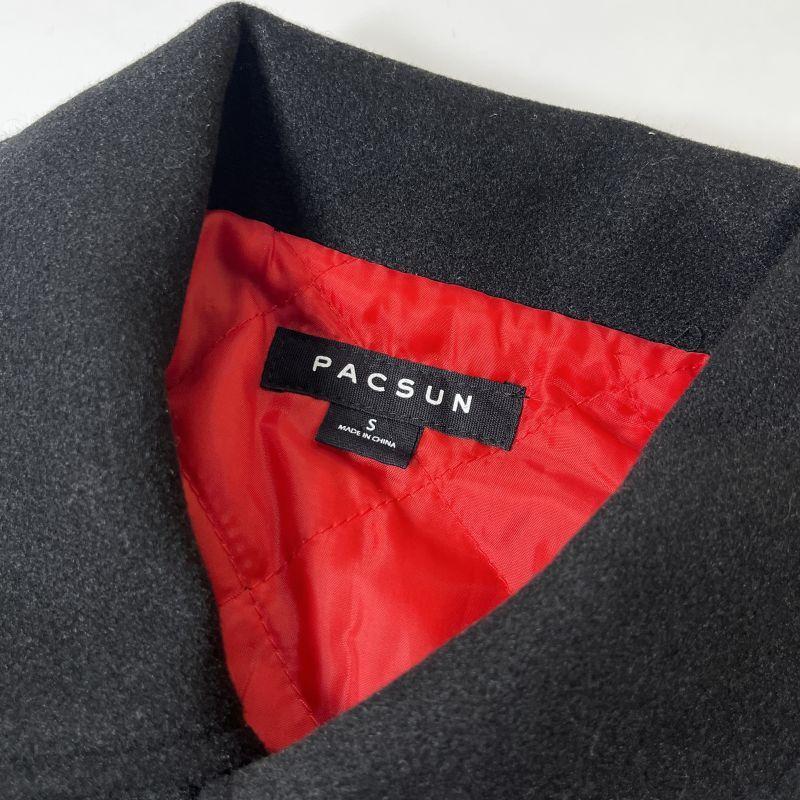 PacSun メルトン バーシティージャケット ブラック メンズ : RAWDRIP