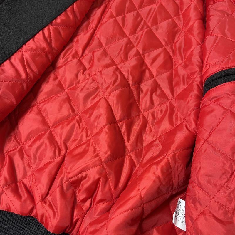 PacSun メルトン バーシティージャケット ブラック メンズ : RAWDRIP