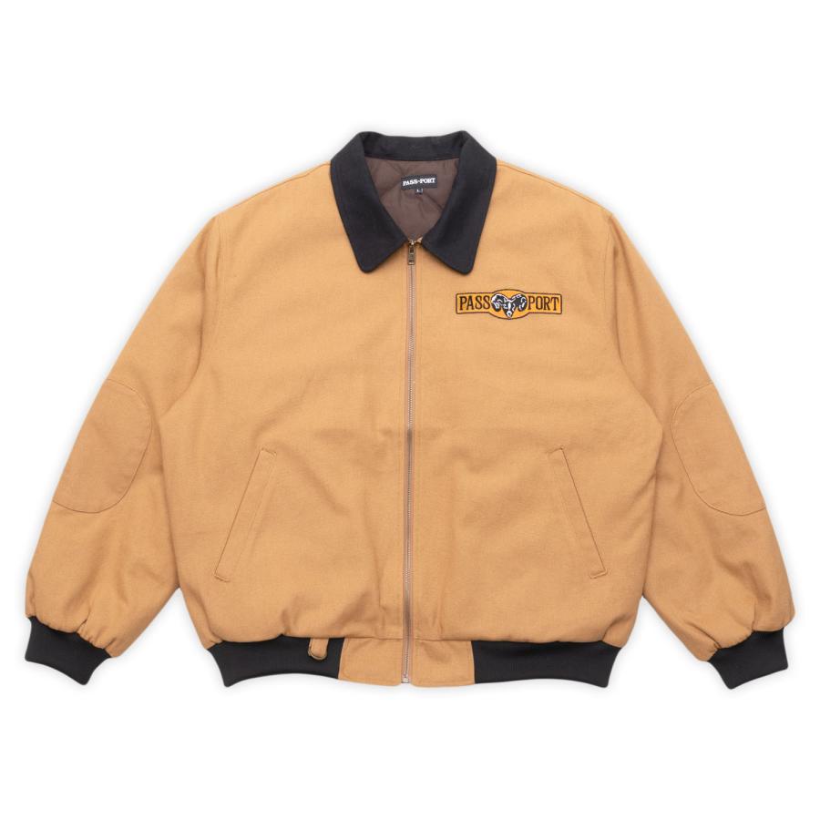 pass～port / freight jacket パスポート XL 未使用品 PASS~PORT ラム フライト ジャケット キャメル メンズ