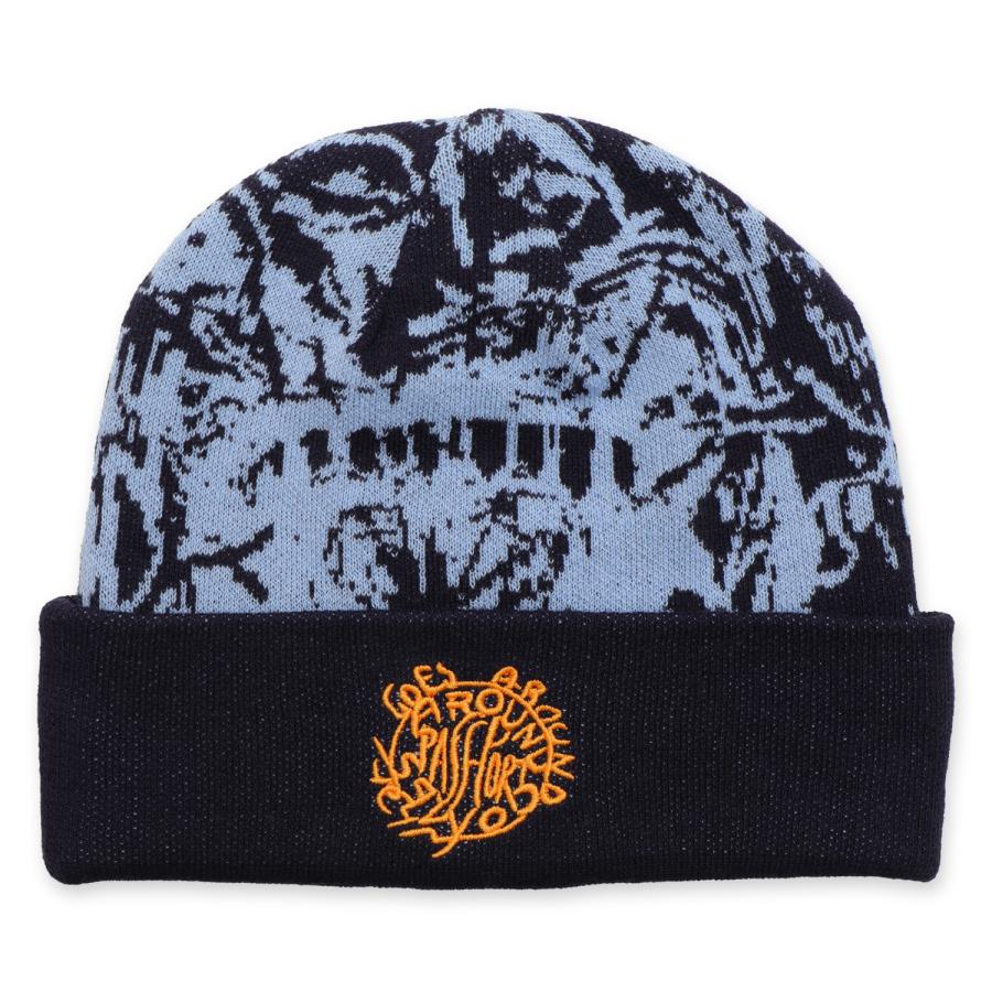 パスポート Pass~Port Goes Around Beanie Navy ビーニー メンズ