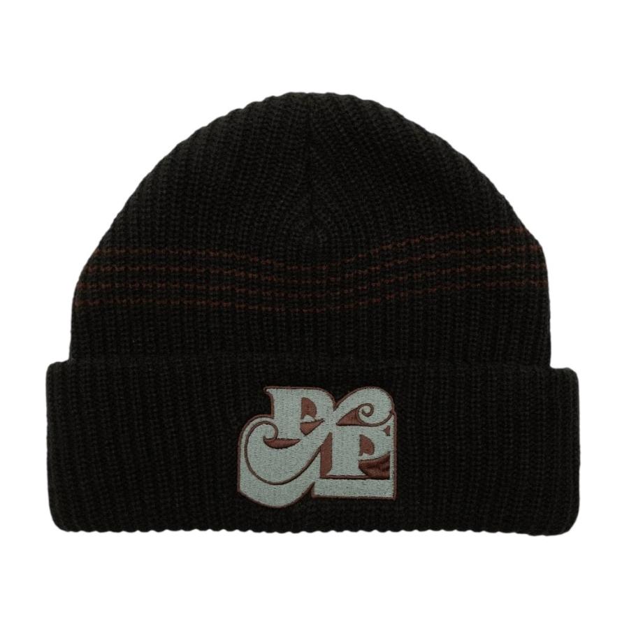 パスポート Pass~Port Tidle Stamp Beanie Black ビーニー メンズ