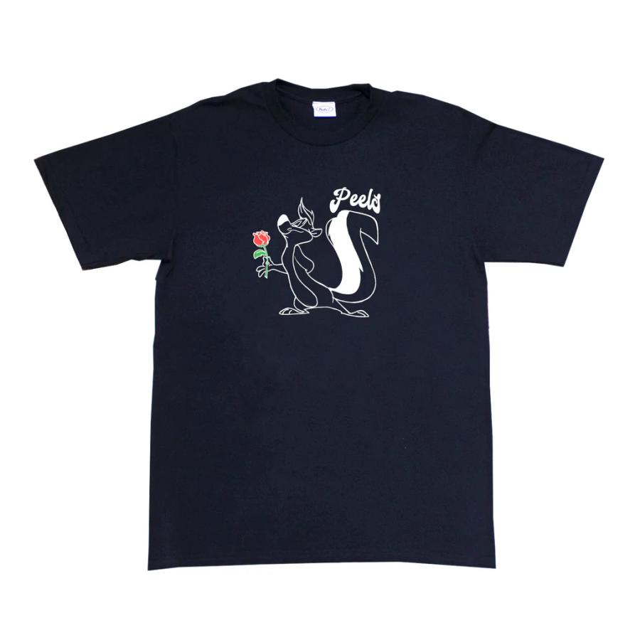 PEELS スカンク Tシャツ ブラック ピールズ NYC 半袖Tシャツ : RAWDRIP 