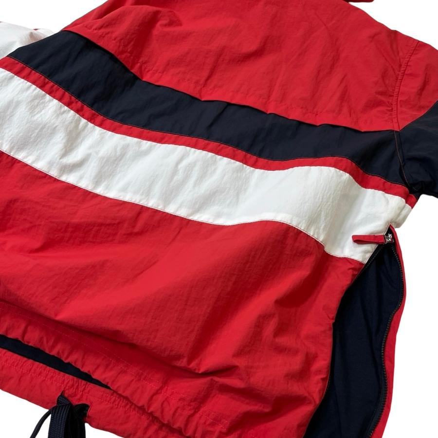 90s PERRY ELLIS ペリーエリス アノラック パーカー ペリーエリス カラーブロック アノラック レッド メンズ レディース