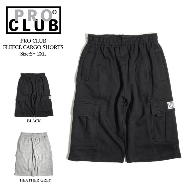 PRO CLUB プロクラブ フリース カーゴ ショーツ 全2色 メンズ PRO CLUB プロクラブ フリース カーゴ ショーツ 全2色 メンズ