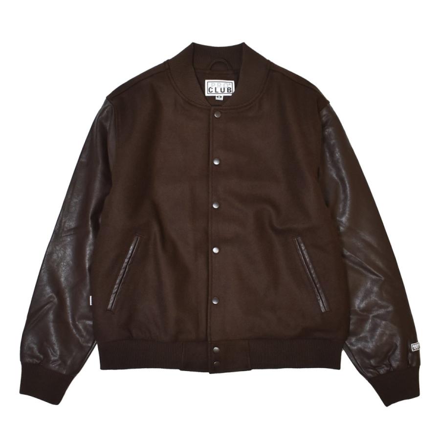 PRO CLUB（プロクラブ） PROCLUB Heavy Weight Varsity Jacket - Brown 
