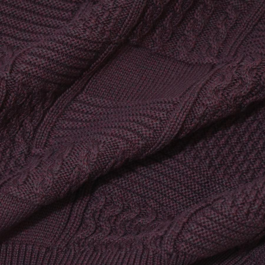 RAWDRIP Original コットン ニット Panel Pattern Crew Knit Dark Brown ダーク ブラウン メンズ レディース クルー セーター ロウドリップ オリジナル |  | 03
