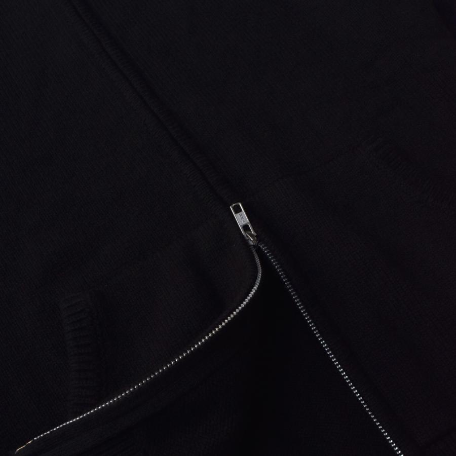 rawdrip コットンニットフーディ RAWDRIP Original Double Zip Cotton Knit Hoodie - Navy - RAWDRIP