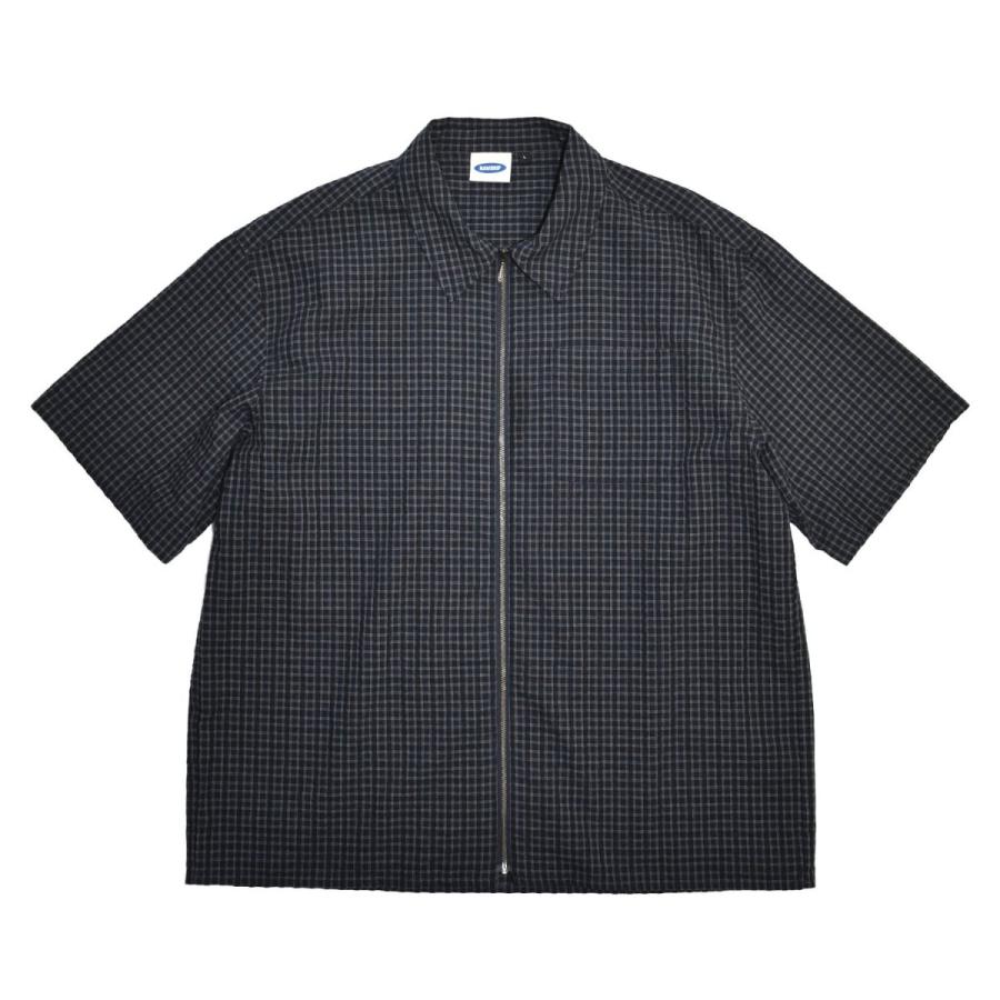 RAWDRIP Original Fullzip Checker S/S Shirt Black メンズ レディース