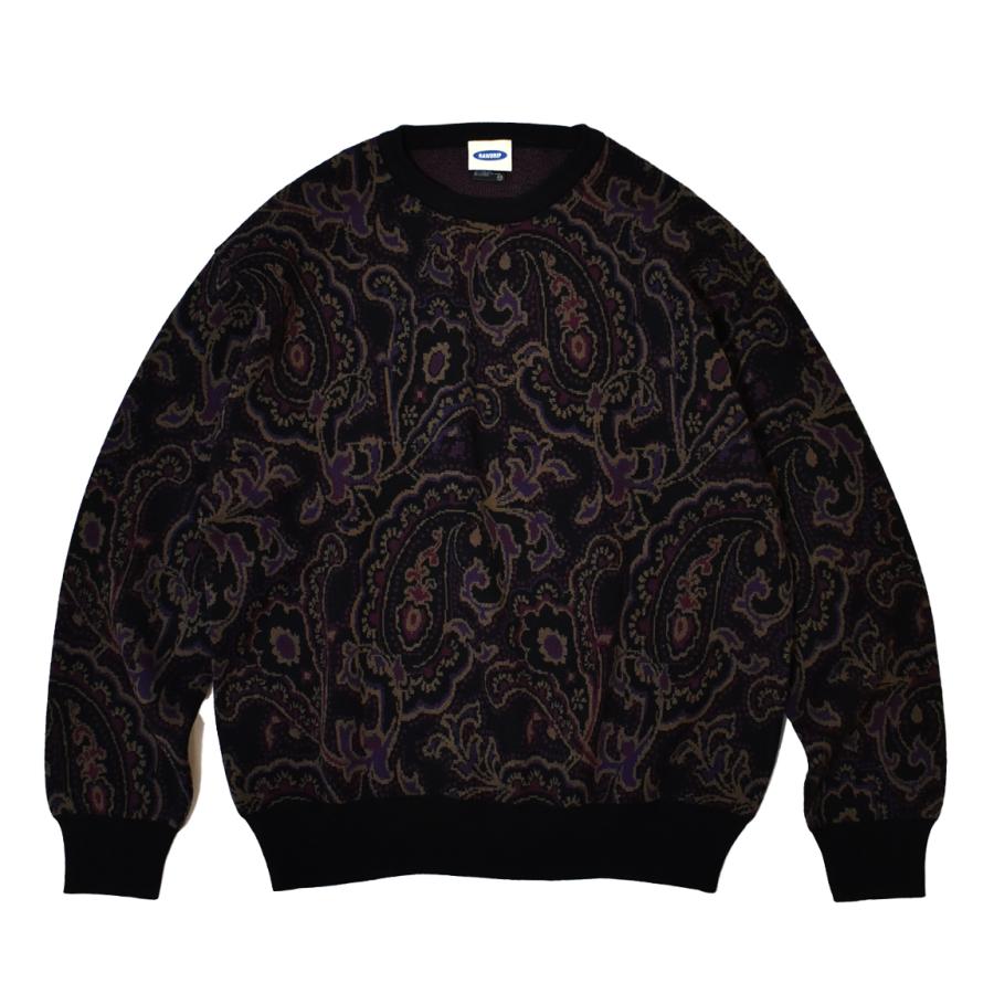 RAWDRIP Original Paisley Knit Black/Purple メンズ レディース 