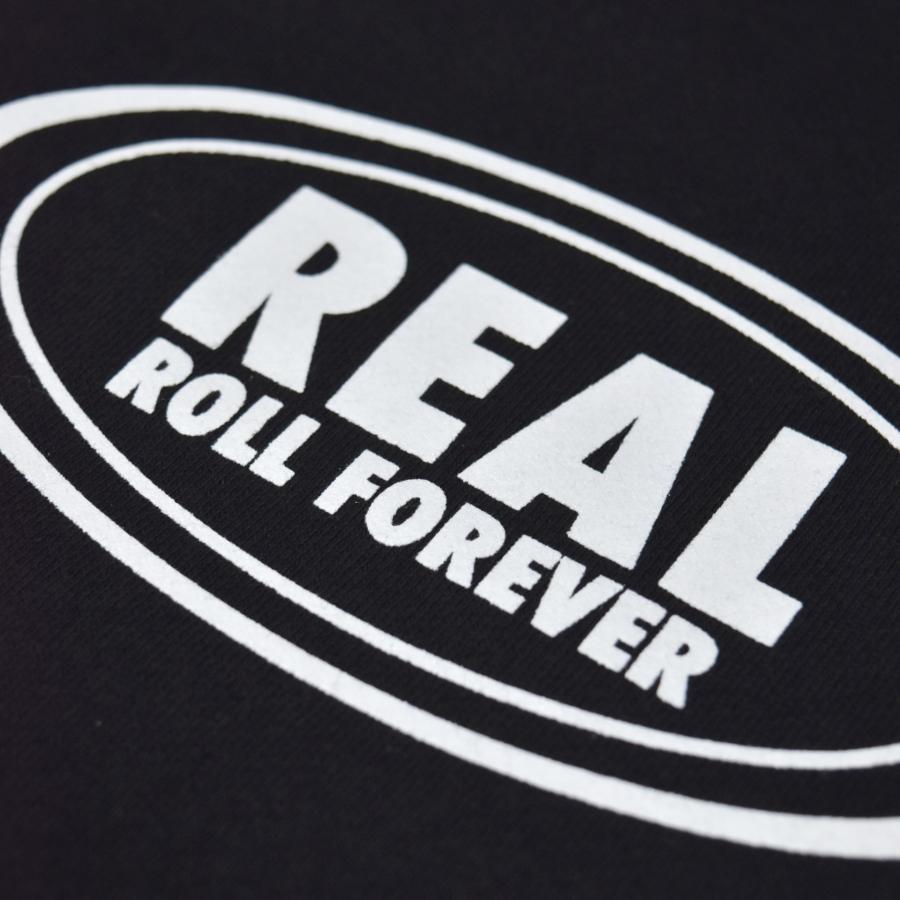 SALE]REAL SKATEBOARDS Roll Forever Heavyweight Crewneck - Black