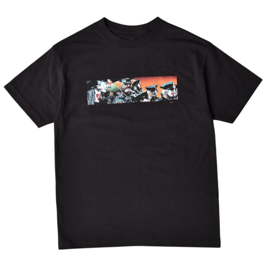 REAL Skateboards Clown Cops T-Shirts - Black 半袖Tシャツ メンズ
