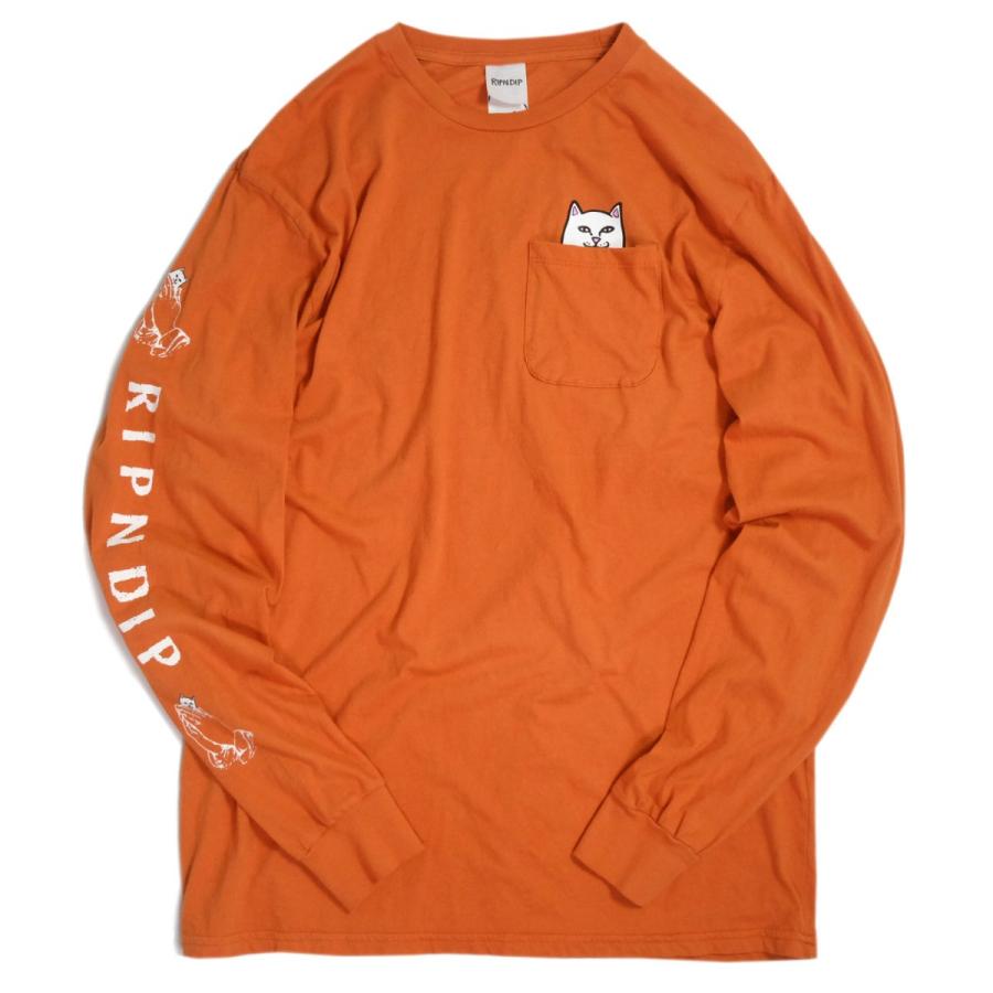 Sale リップンディップ ロード ナーマル ロングスリーブ ポケット Tシャツ テキサス オレンジ メンズ レディース 長袖tシャツ Ripndip Lordnermallspockettee Texasorange Rawdrip 通販 Yahoo ショッピング